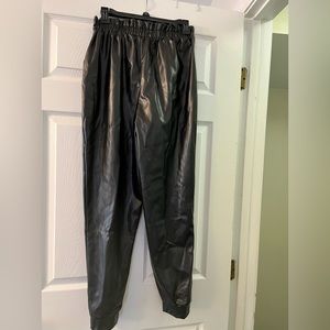 Misses faux leather pants